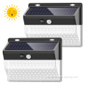 Luz de pared de sensor solar impermeable inalámbrica de gran angular